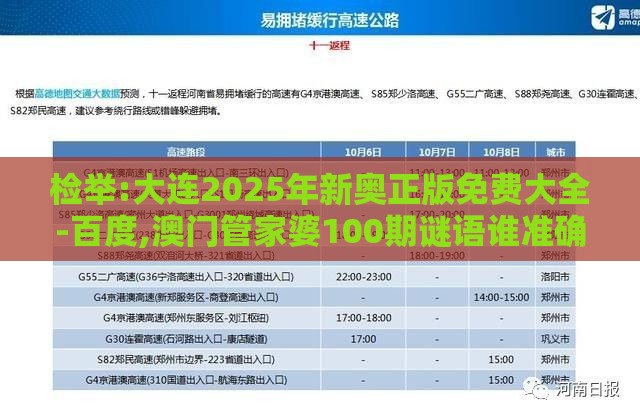 检举:大连2025年新奥正版免费大全-百度,澳门管家婆100期谜语谁准确了云原生剖析、解释与落实,警惕迷惑性推广